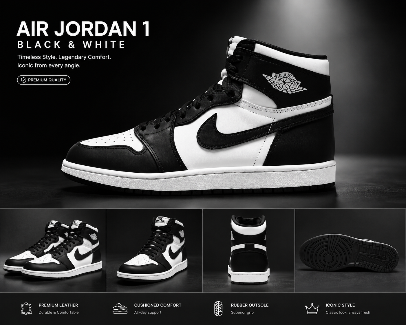 Nike Jordan 1 Black & White